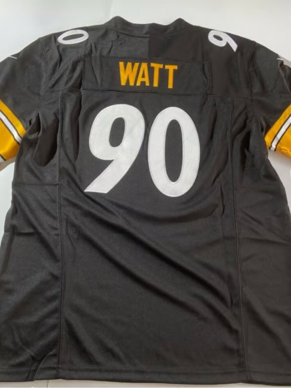 TJ Watt Black Vapor Jersey Stitched